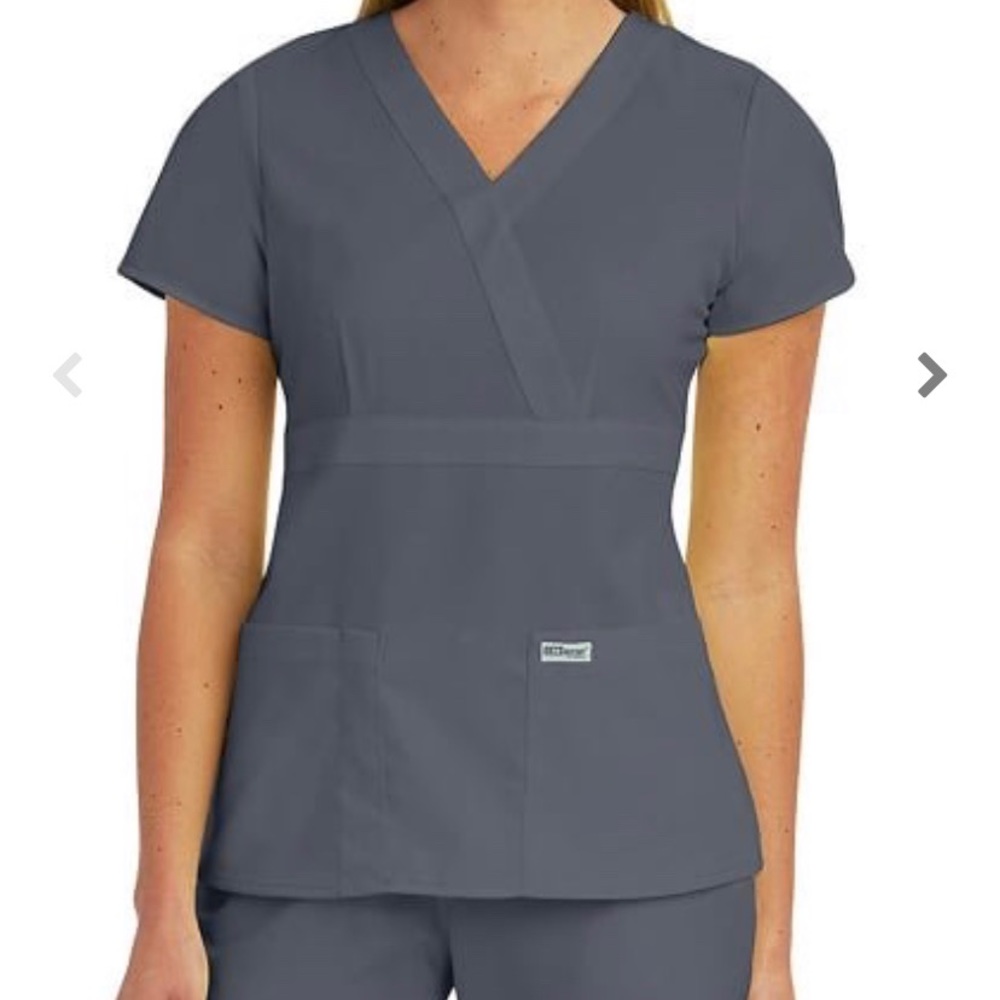 Grey’s Anatomy by Barack Grey Scrub Top